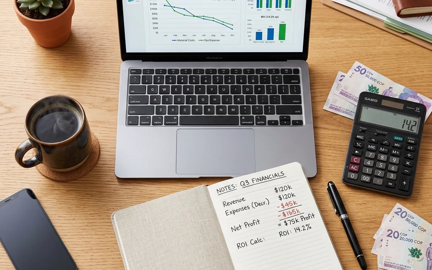 Análisis financiero de retorno de inversión en comunicaciones